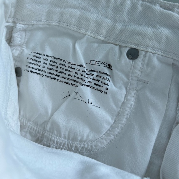 Joe’s Jeans The Ozzie Mid Rise Cutoff Denim Shorts in White Size 25 - Picture 11 of 11